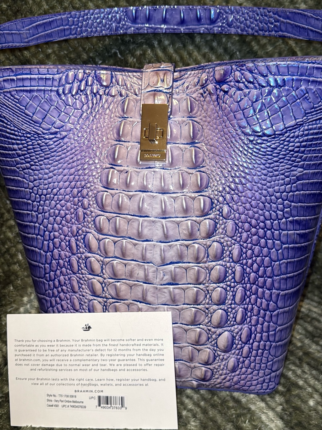Brahmin Shira In Very Peri Ombr